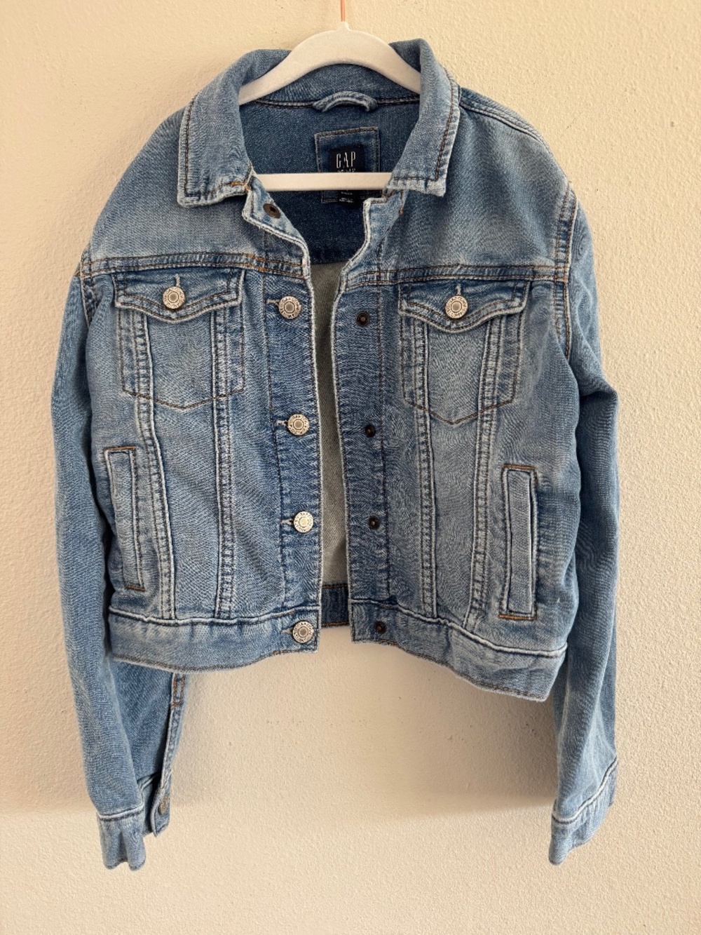 GAP Denim Light Wash Blue Jean Jacket Large